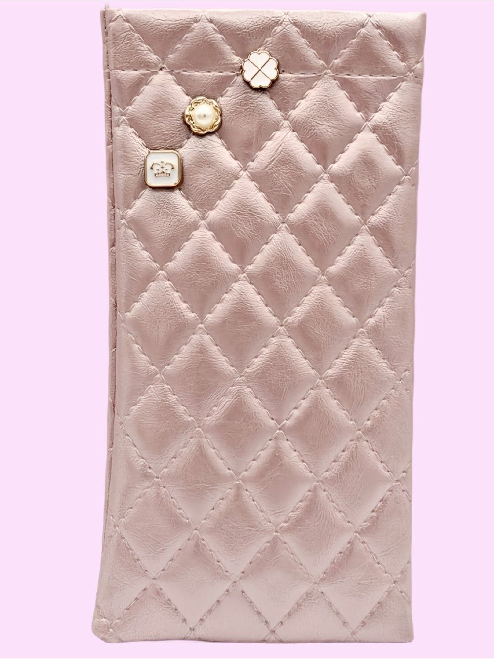 NWT EYEGLASS CASE W/PINS LISTING FOR SOFT PINK 02 EBONY &GREEN SEPARATE LISTINGS